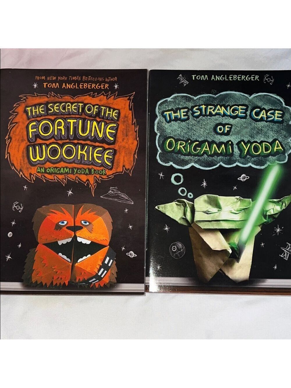 Fortune Wookie & Origami Yoda 2 Book Set - Black and Orange Covers
